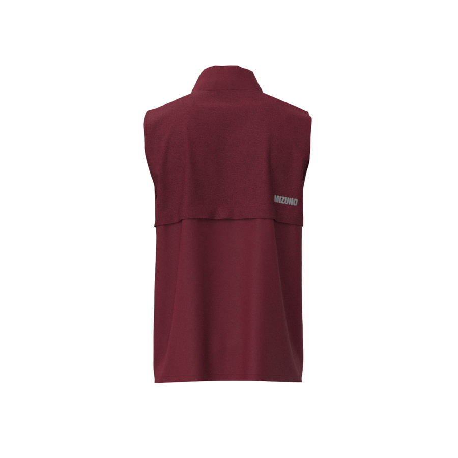Mizuno Mizuno Melange Reflect Gilet Burgundy